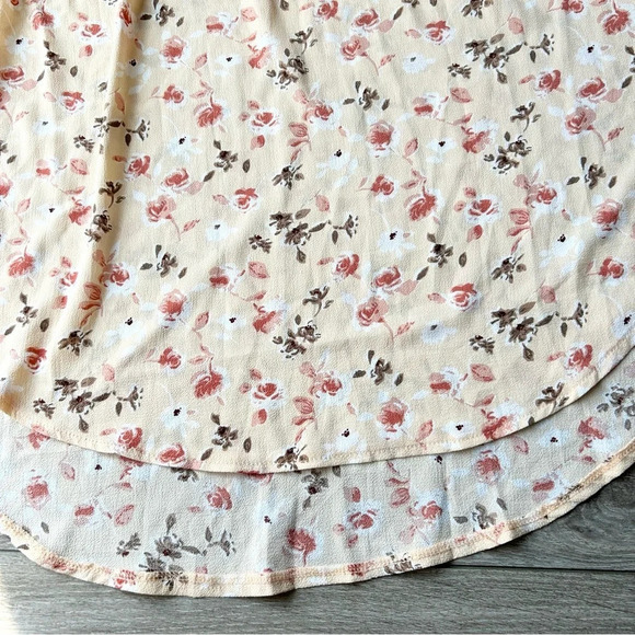 NWT A Shappe  Apparel Floral Ivory Ruffles Night Dress Beach Dress - Picture 7 of 12